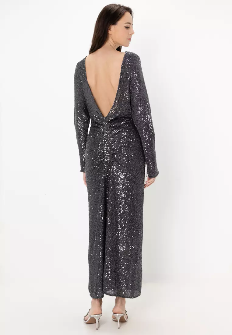 ZARA Sequin Maxi Dress 2025 Buy ZARA Online ZALORA Hong Kong