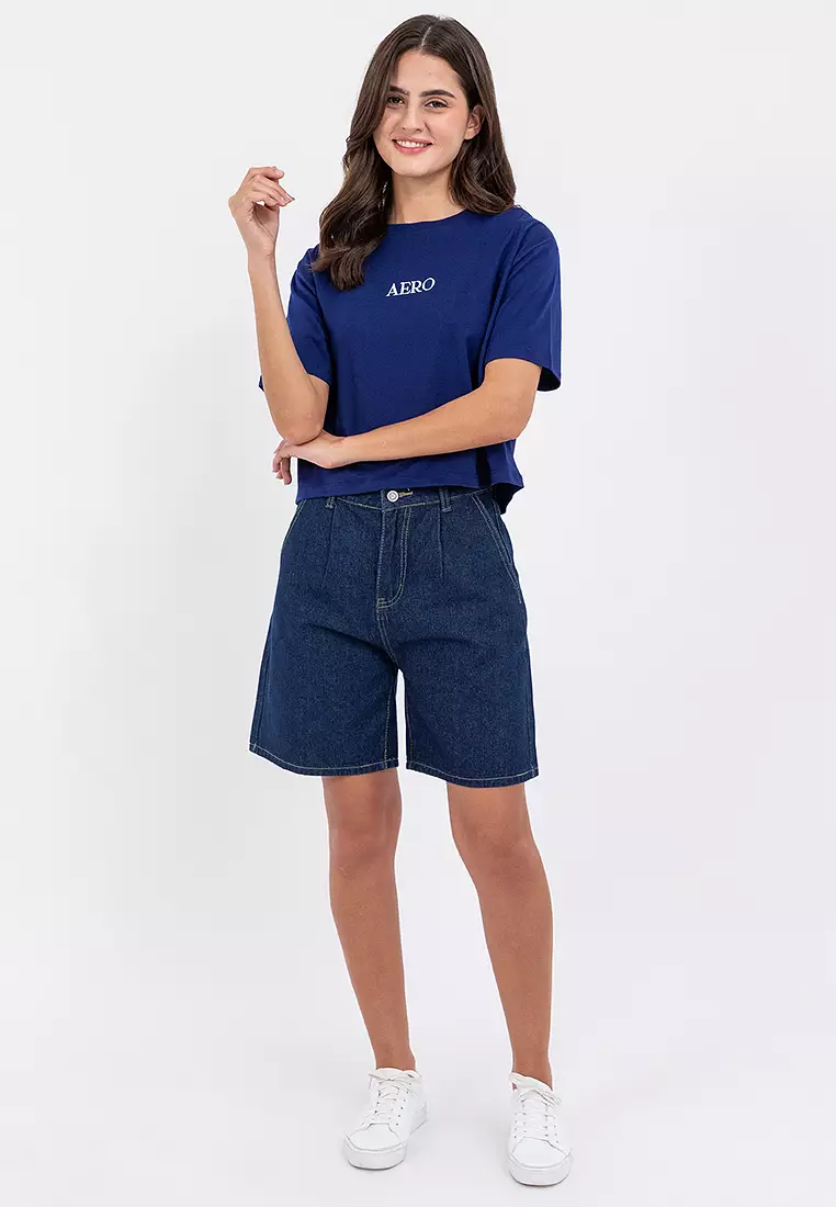 Ladies Brand Logo Boxy Tee