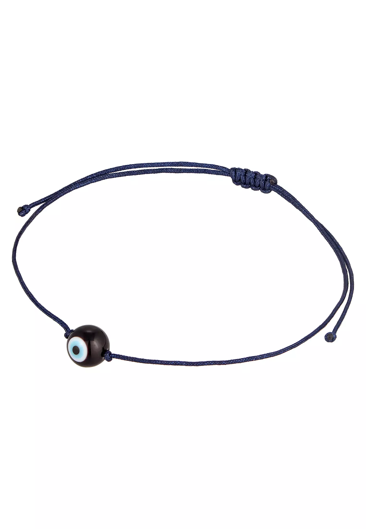 Men’s Evil Eye Bead Bracelet – Blue Cord