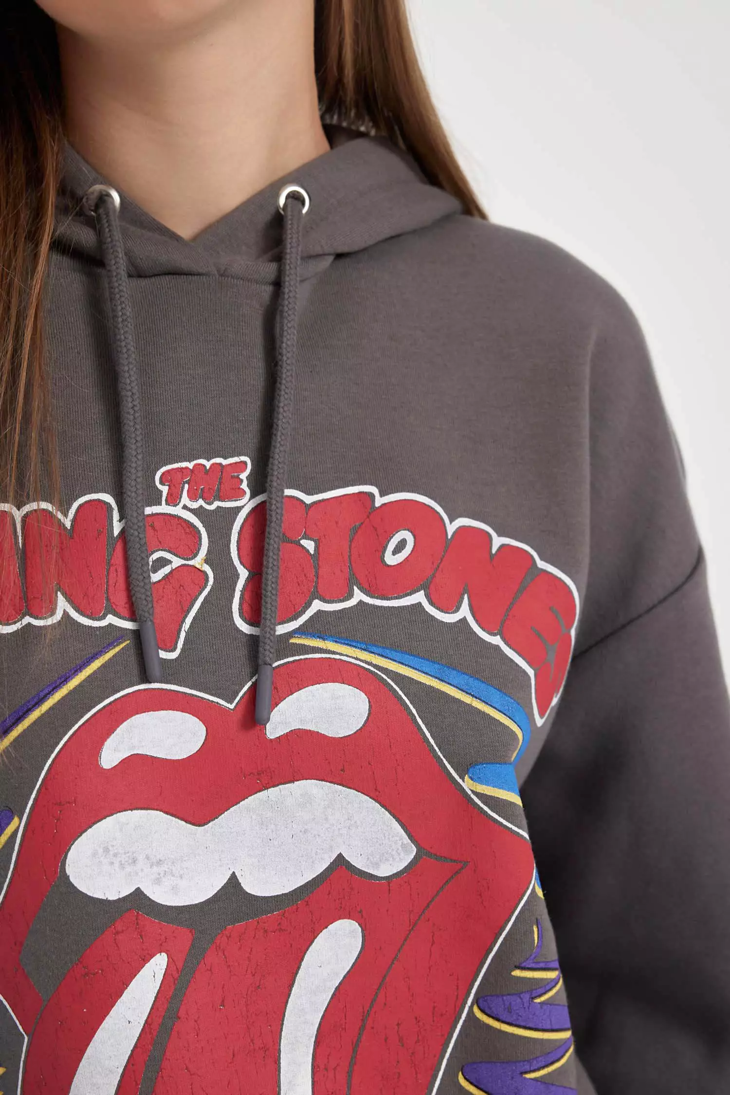 Rolling stones shop hoodie topshop