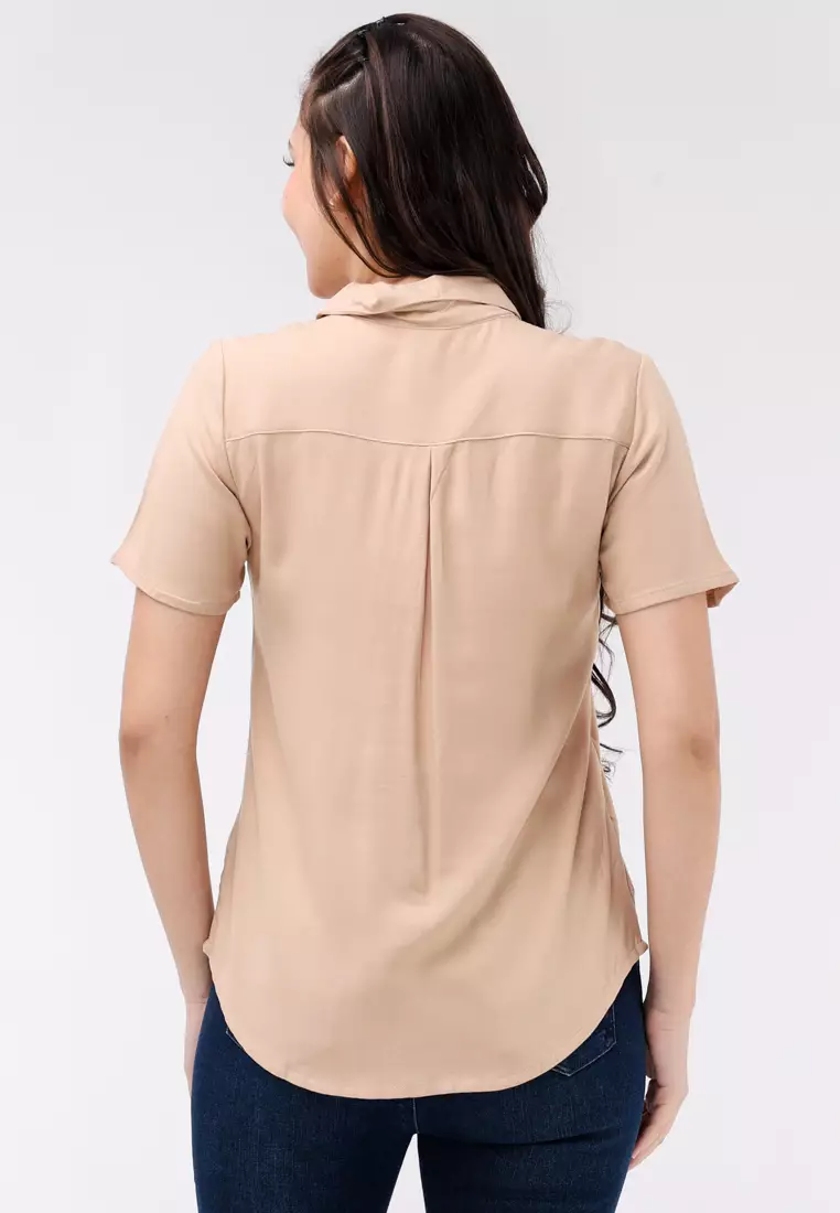 Boldtwill Rayon Short Sleeves Blouse