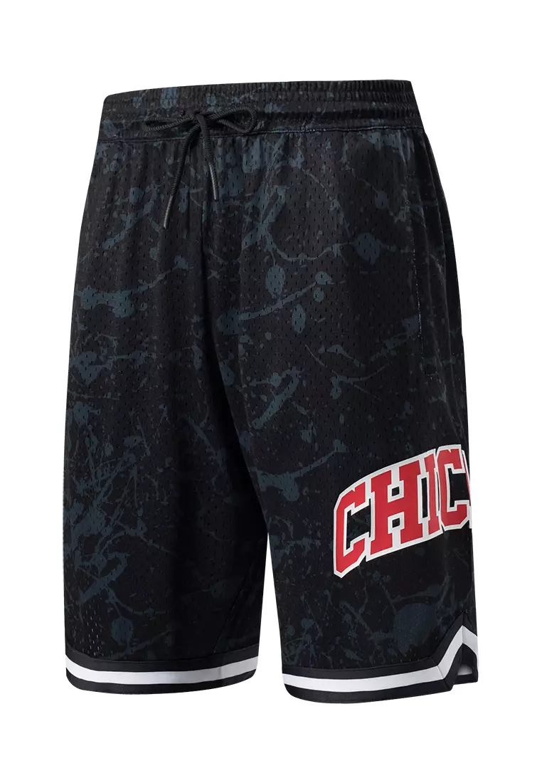 Drops All Over Print Chicago Bulls Regular Fit Mens Basketball Shorts