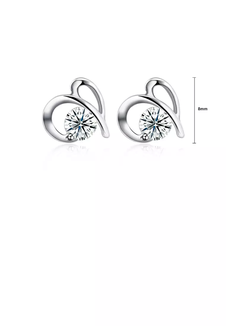Girls silver studs outlet