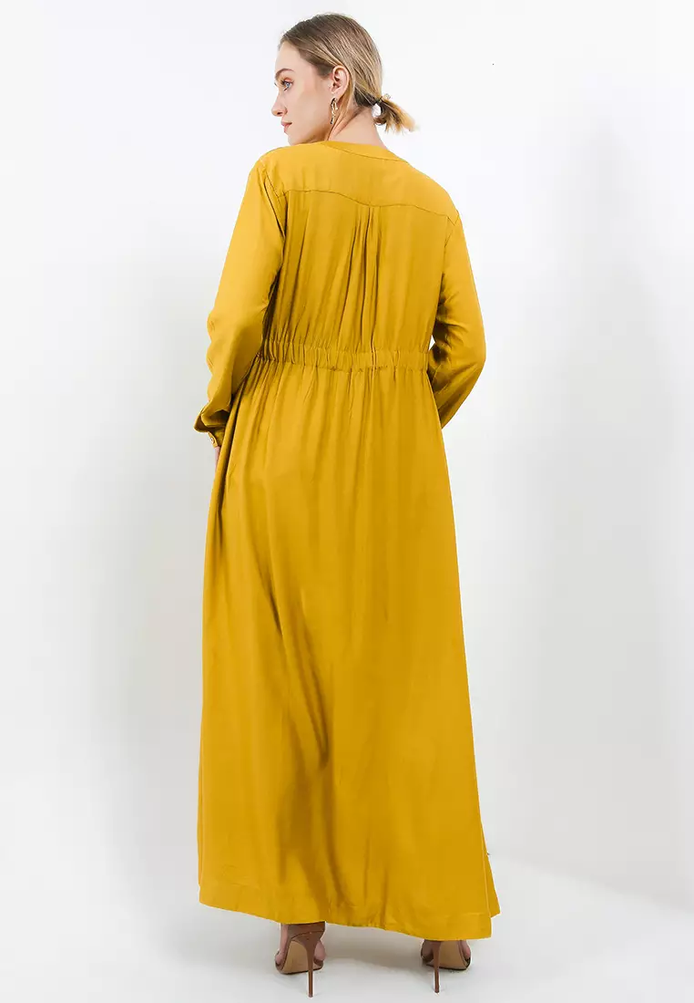 Signature Mireya Cordata Dress Hijau Olive