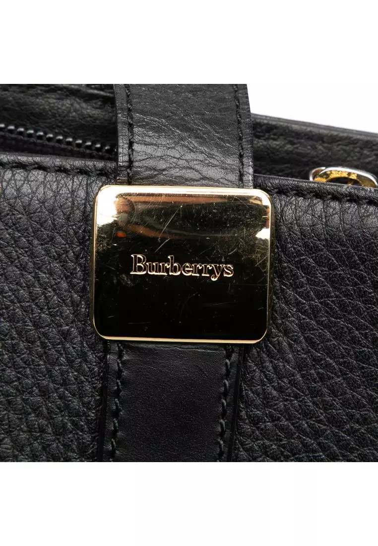 Pre-Loved Burberry Leather Tote