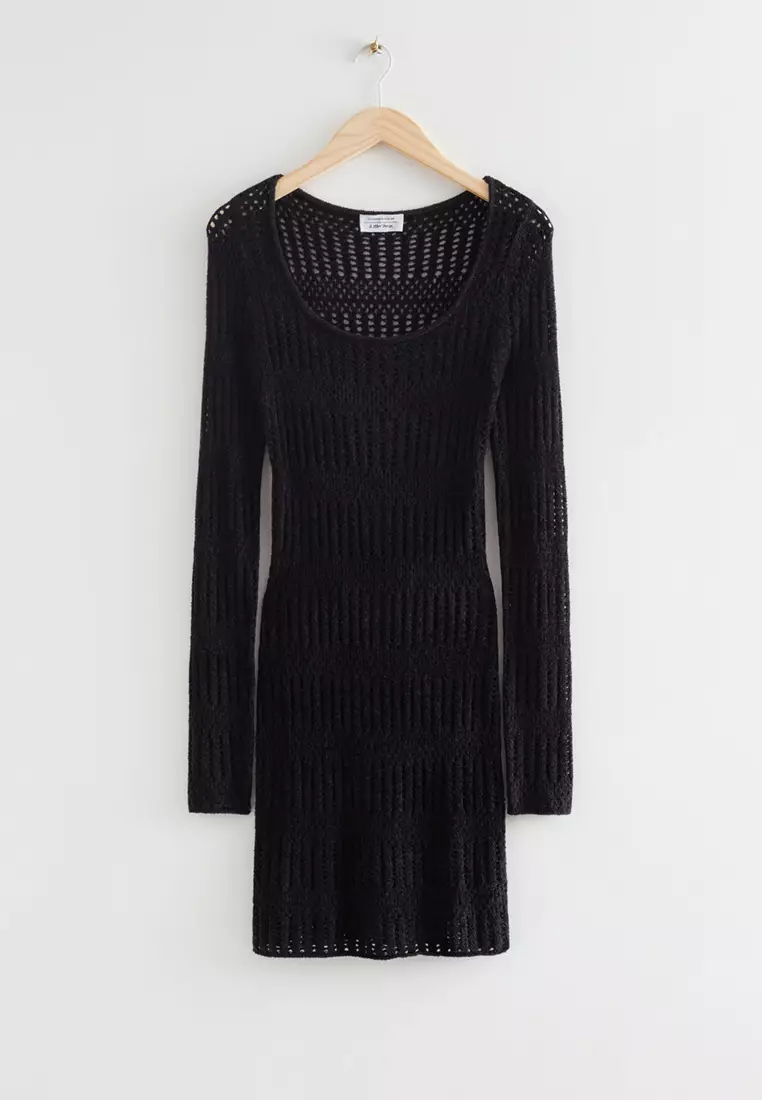 Buy & Other Stories Fitted Crochet Mini Dress 2024 Online ZALORA