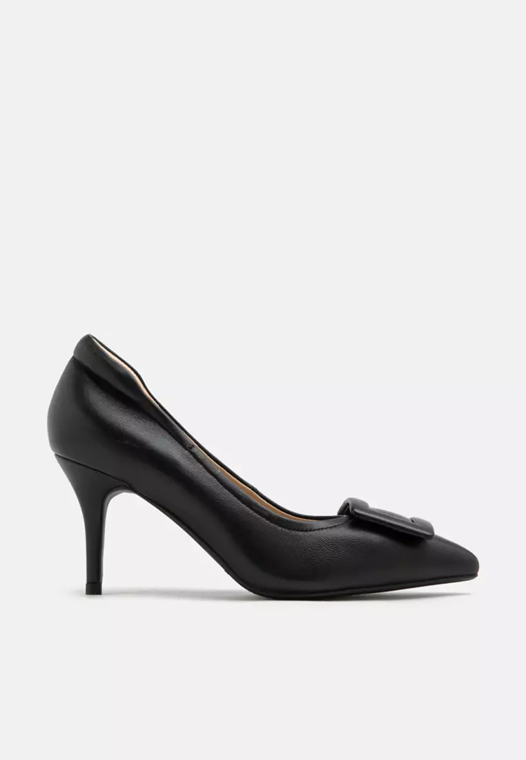 Discount on Pazzion  shoes - SKU: Tina Monotone Buckle Pumps Black