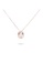 Millenne silver MILLENNE Made For The Night Heart Loop Studded Cubic Zirconia Rose Gold Necklace with 925 Sterling Silver B799AAC109ACB6GS_1