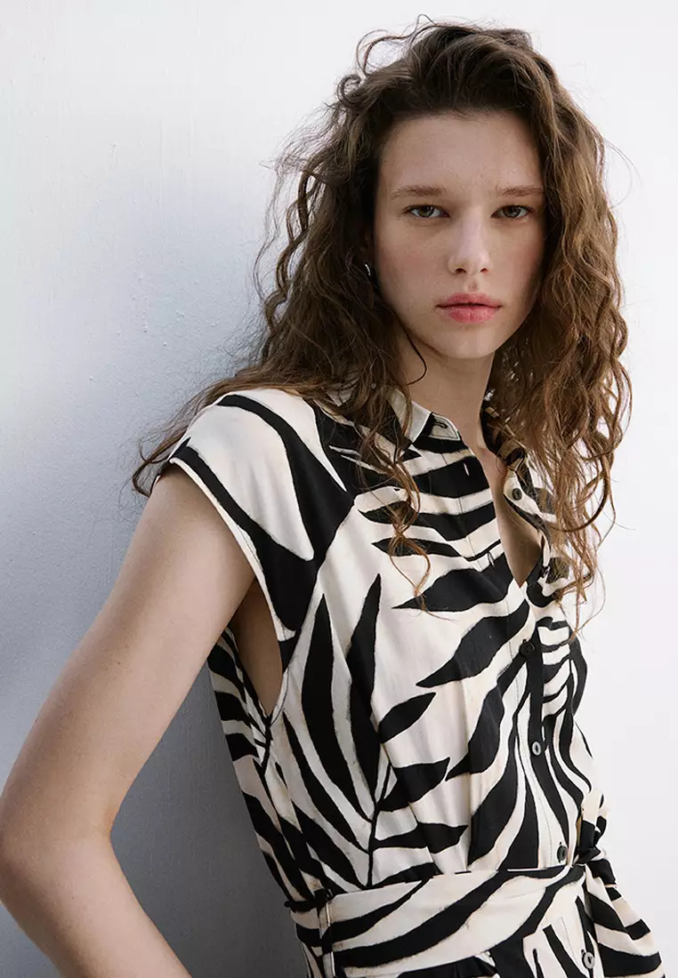 Printed Shirt Dress