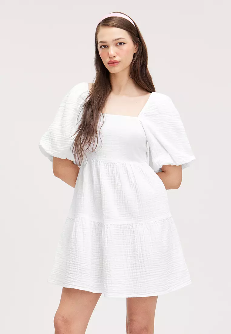 Monki square neck dress hotsell