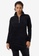 & Other Stories black Zip Collar Velour Mini Dress 58AAFAAE6F3DC1GS_1