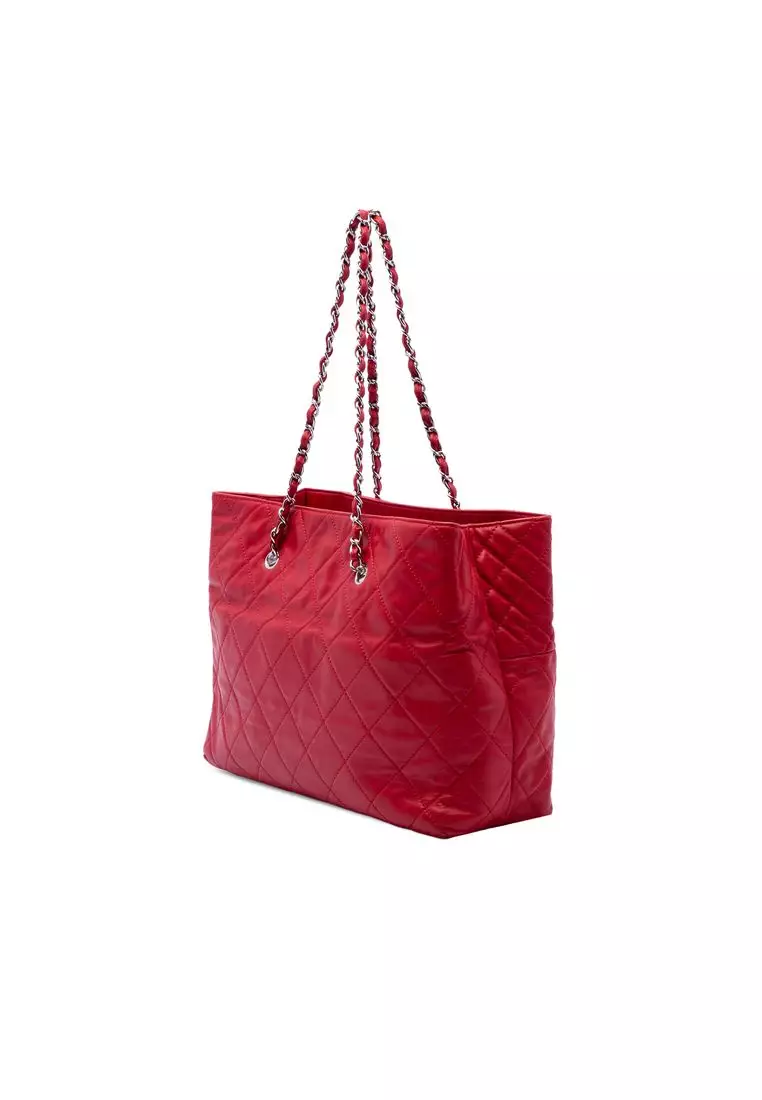 Pre-Loved Chanel Large Quilted Calfskin In The Business Tote
