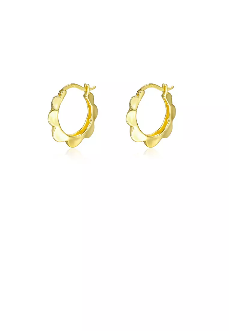 Gold simple top earrings images