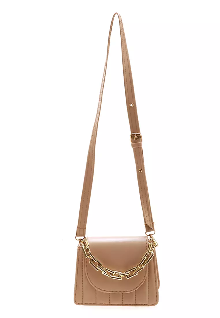 Fanya Tas Selempang Long Bag Rope Casual Bag Women - Cream