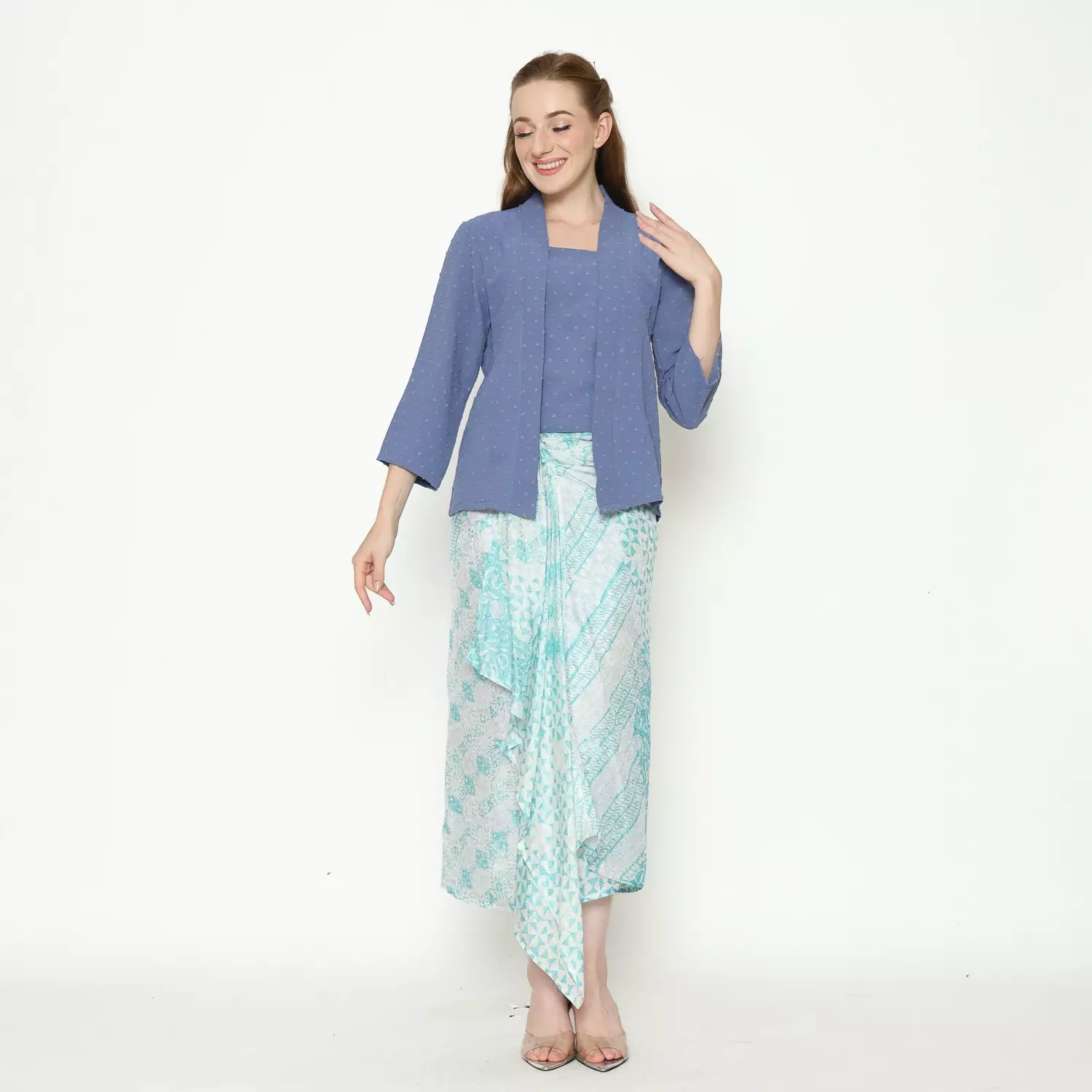 Blouse Batik Wanita - Atasan Batik - Bhatara Batik Yasmine 2 - Baju Batik Modern Lengan Panjang