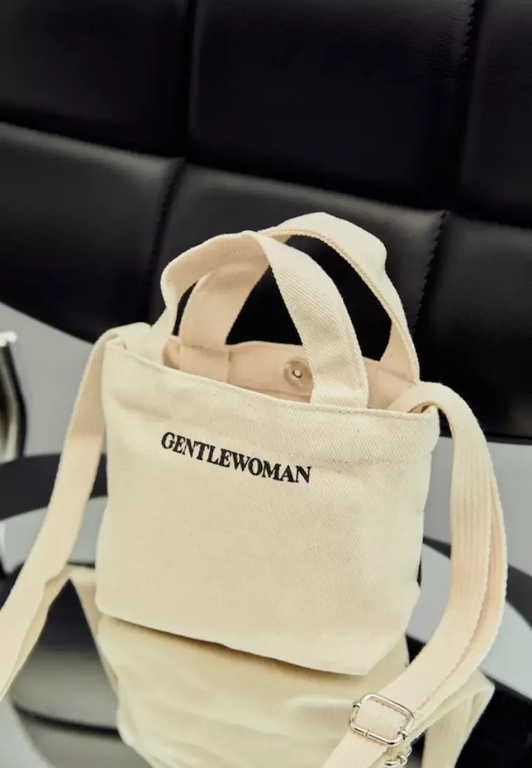 Gw Micro Canvas Tote Cream
