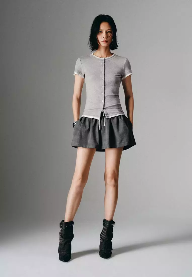 Short Sleeve 2 In 1 Shirts