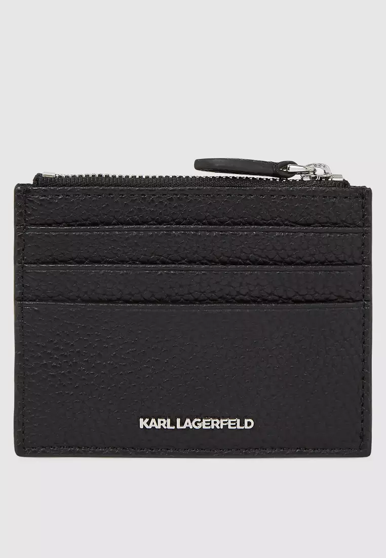 Ikon Pebble Karl Choupette Zip Card Holder