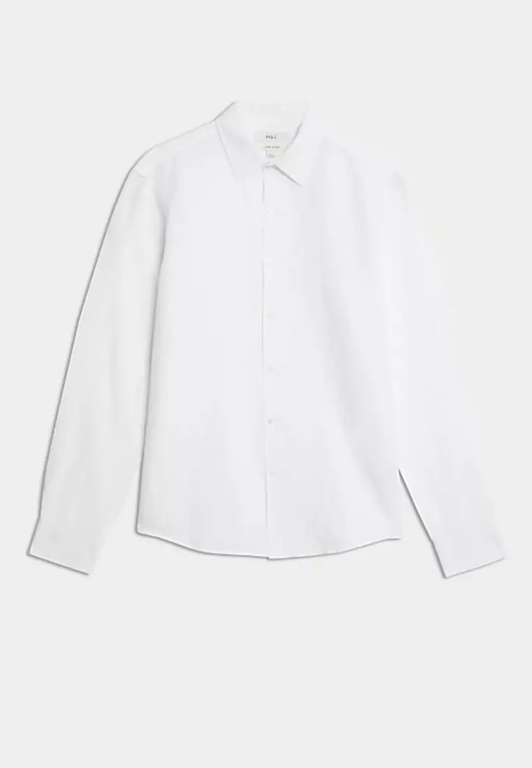 Cotton Linen Blend Shirt