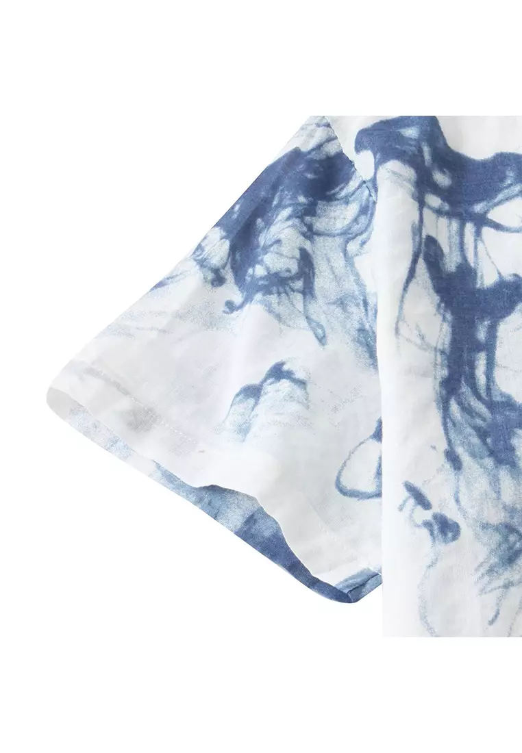 Hawaiian Print Short-Sleeved Shirt YL-C97