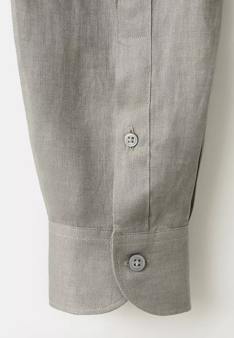100% Linen Slim-Fit Shirt