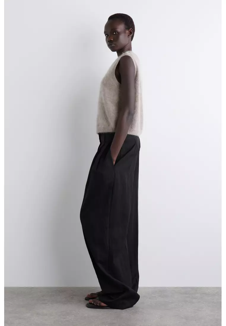 BRUSHED-CASHMERE WAISTCOAT