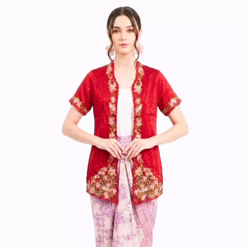 Kebaya Wanita - Bhatara Batik Kebaya Kartini - Baju Batik Modern Lengan Pendek