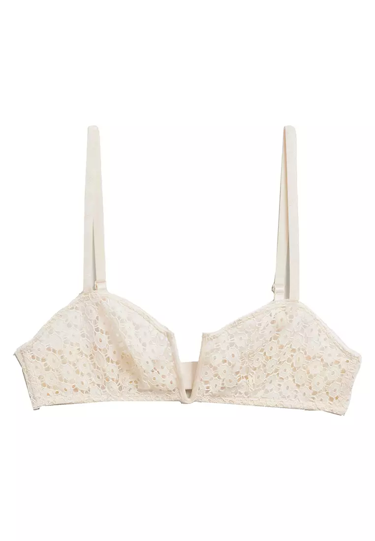 Buy & Other Stories Daisy Lace Soft Bra in Cream 2024 Online