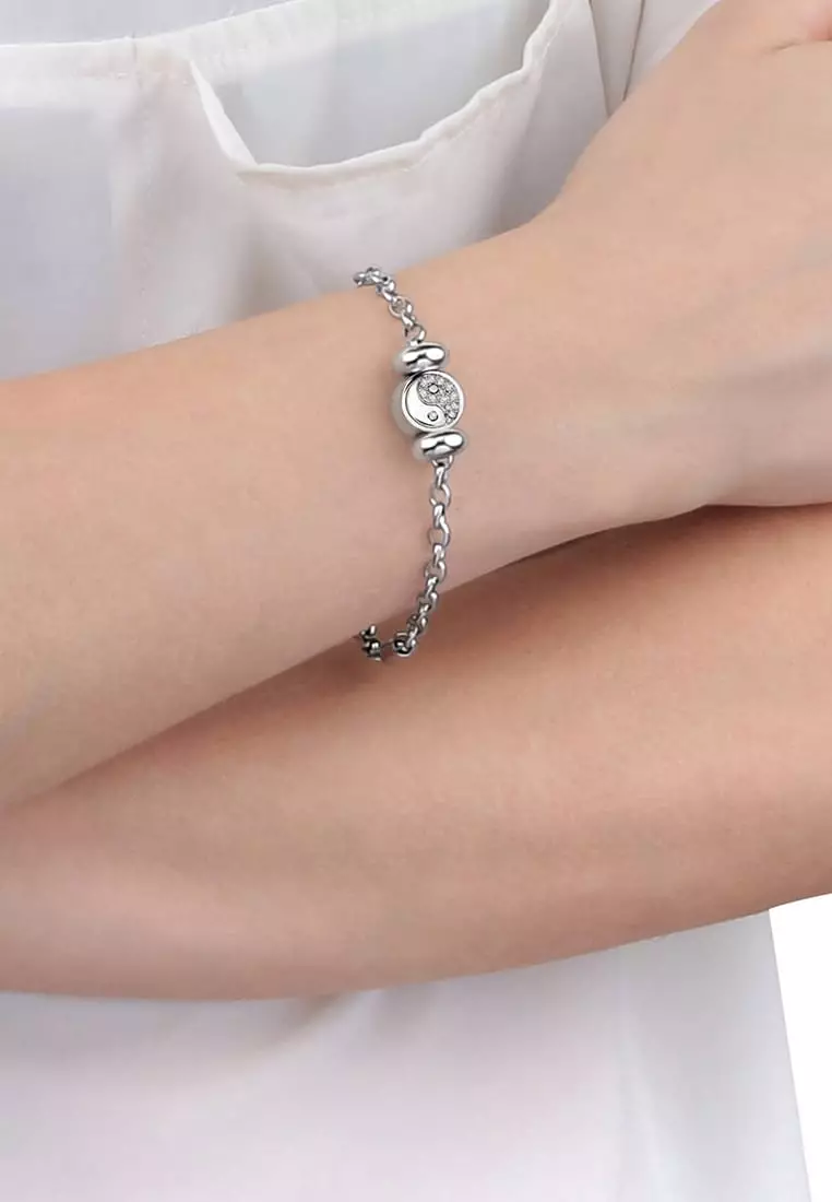 Drops Bracelet SCZ997 Steel Stone