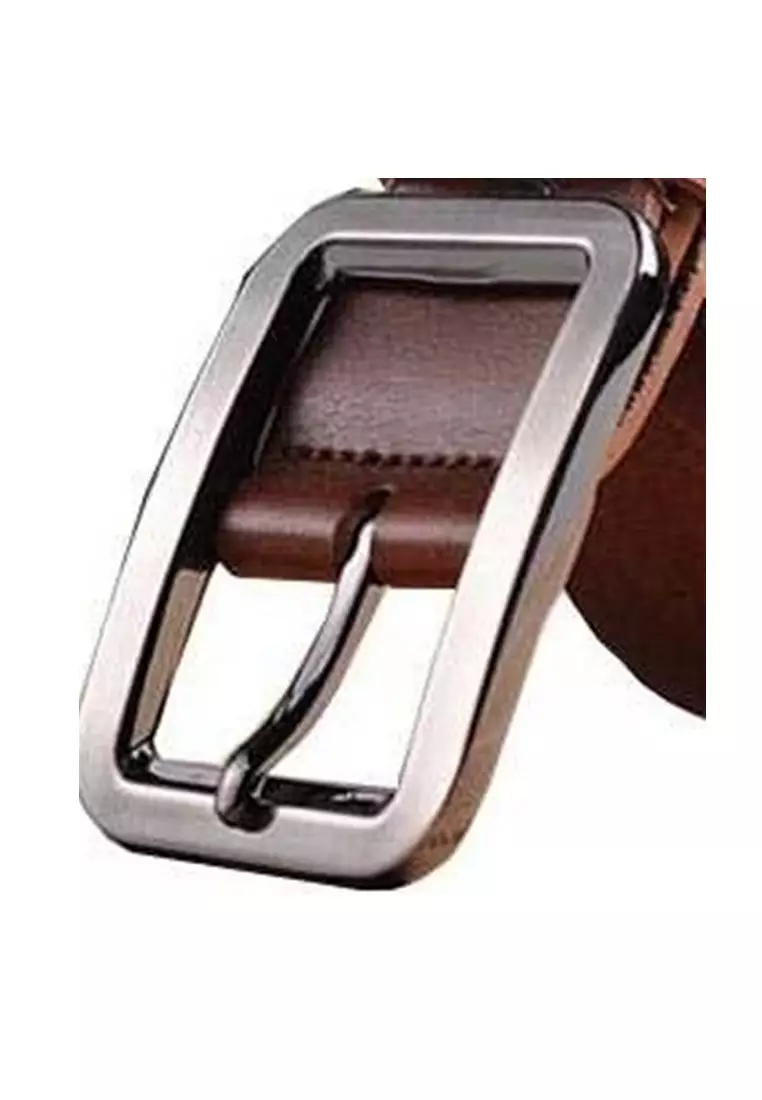 Nuby Tali Ikat Pinggang Pria Wanita Style Jepang Needle Buckle Material Leather Kulit ORIGINAL - Brown