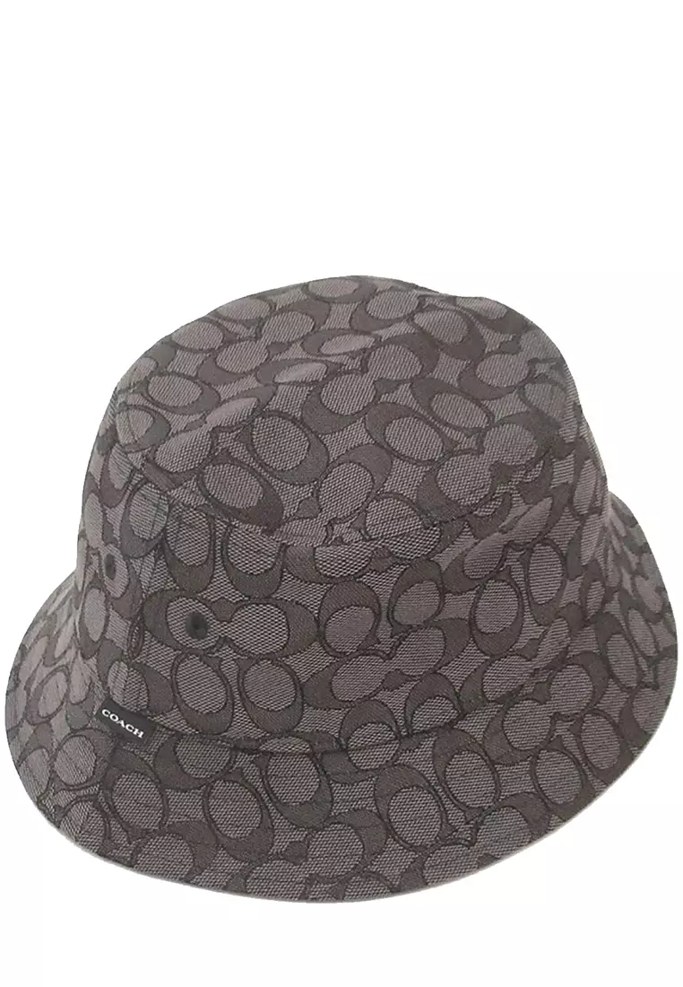 Buy Coach Coach Signature Jacquard Bucket Hat In Charcoal CH401 (XS/S) 2024  Online