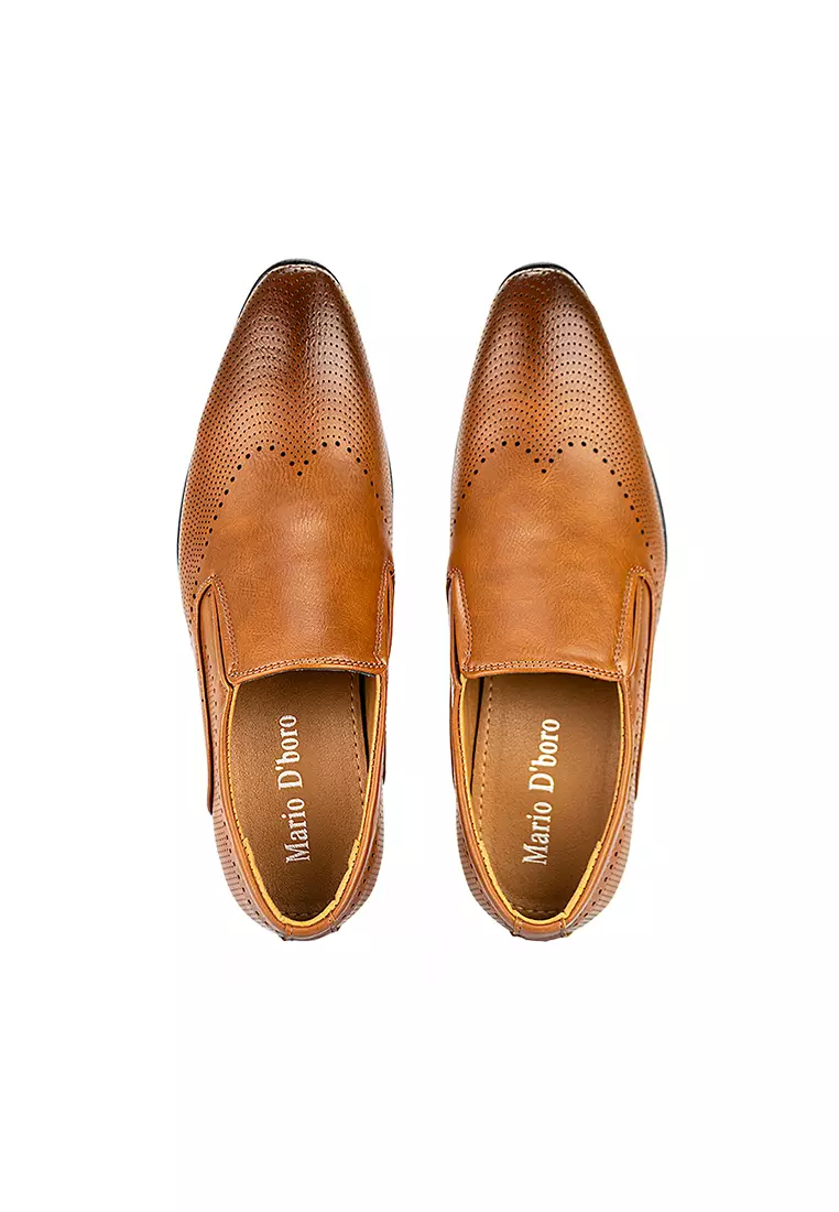 Men's Formal Slip On Shoes MW 23867 Brown C30