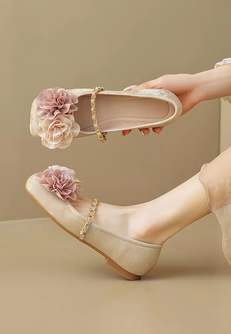 Flower Strap Mary Jane Shoes WW89-1