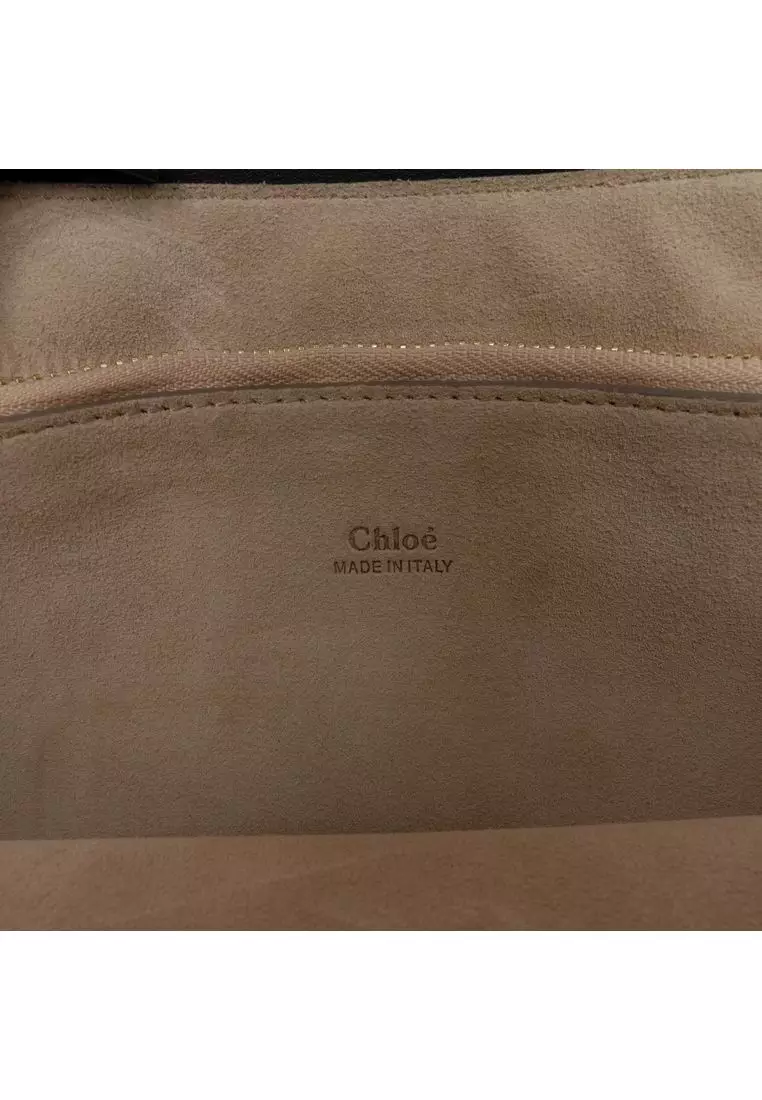 Pre-Loved Chloé Medium Calfskin And Suede Faye Crossbody