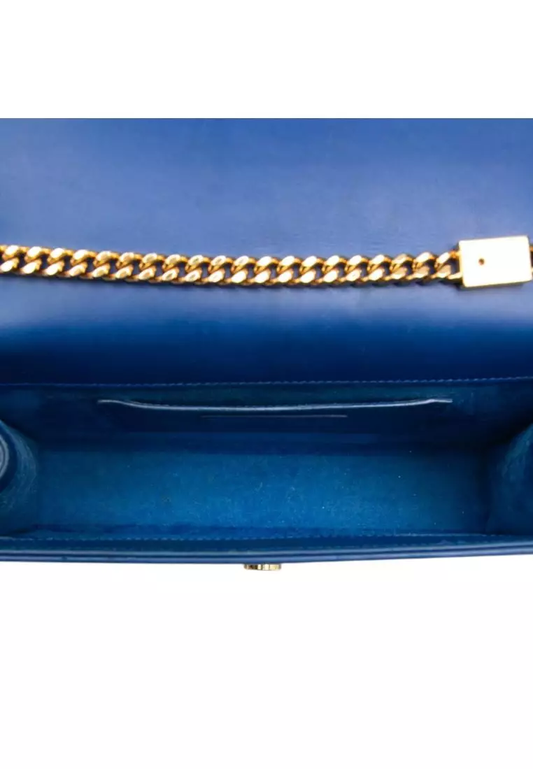 Pre-Loved Saint Laurent Medium Smooth Calfskin Monogram Kate Tassel Crossbody