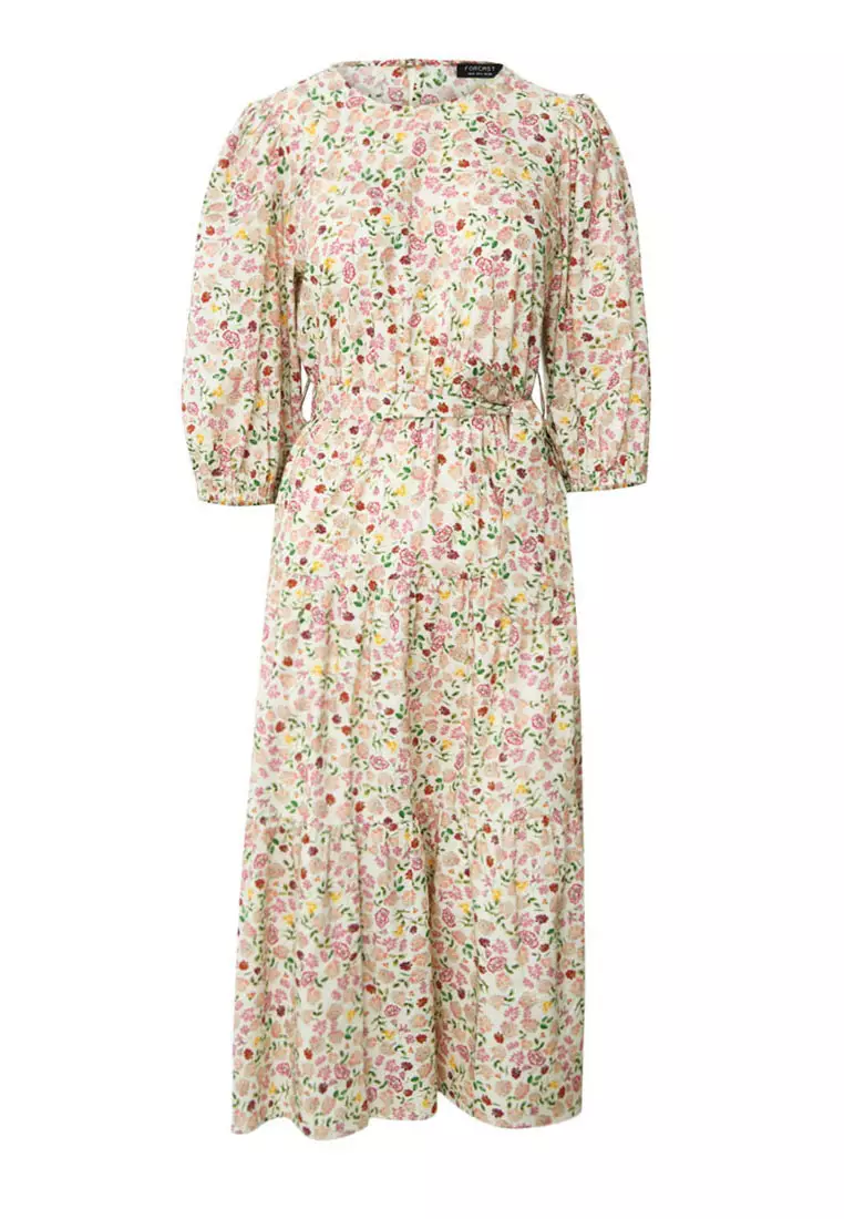Doha Floral Print Cotton Dress