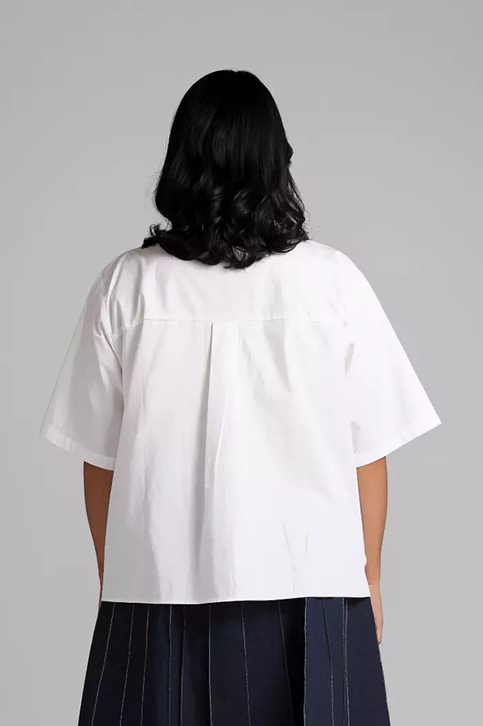 COTTONINK Studio - Atasan Kemeja Wanita Flower Ornament Blanca #BestSeller