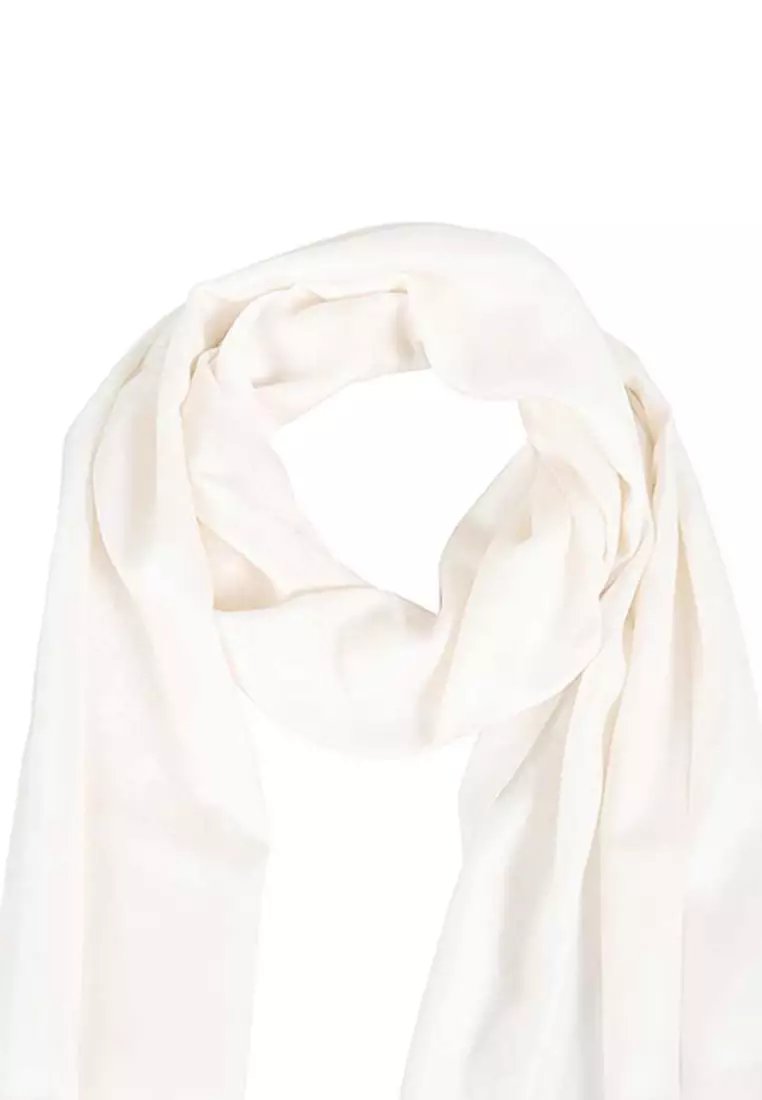 Women's Scarf in White 29CO100562