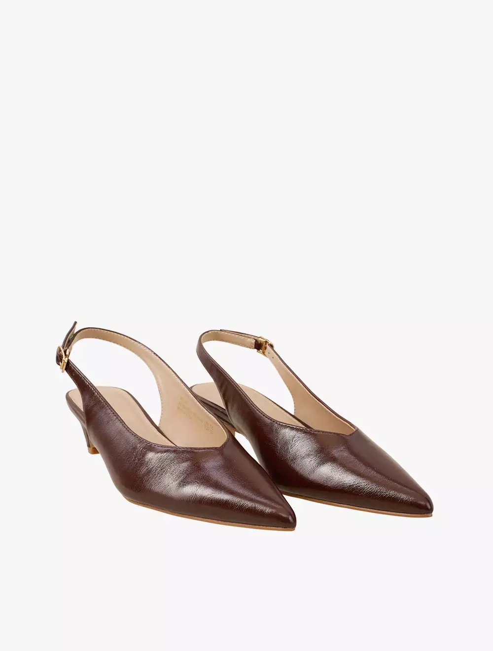 Payless Nine West Womens Wrenley Slingback Heels - Dark Brown_04