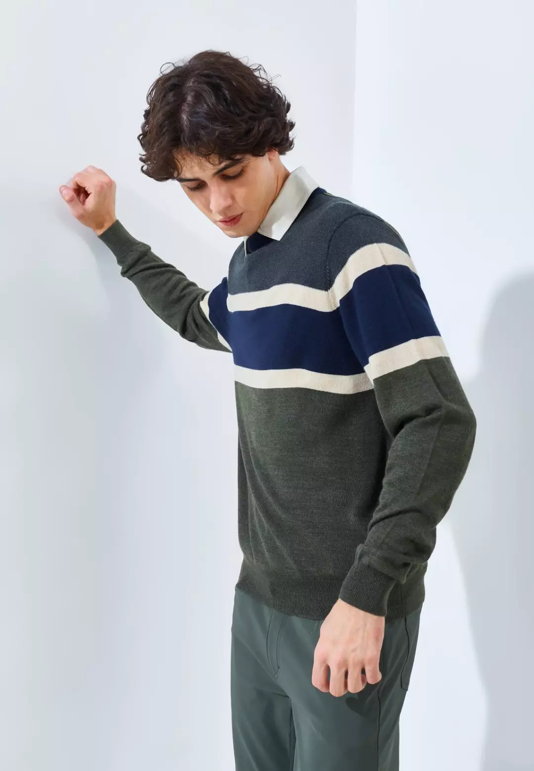 Jack Nicklaus Parkroyal Premium Sweater Regular Fit Virtual Olive