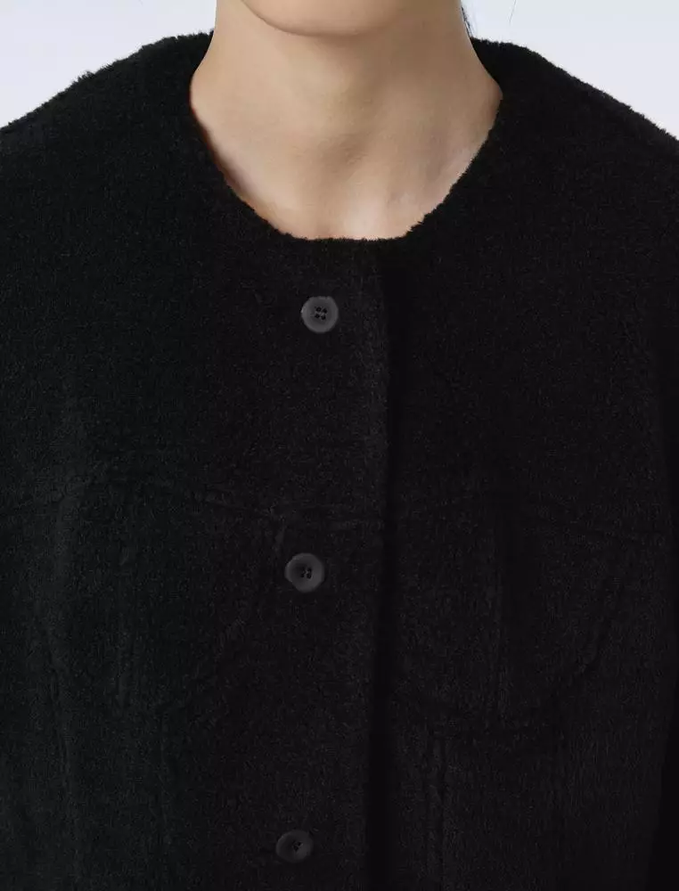 仿皮草寬鬆外套