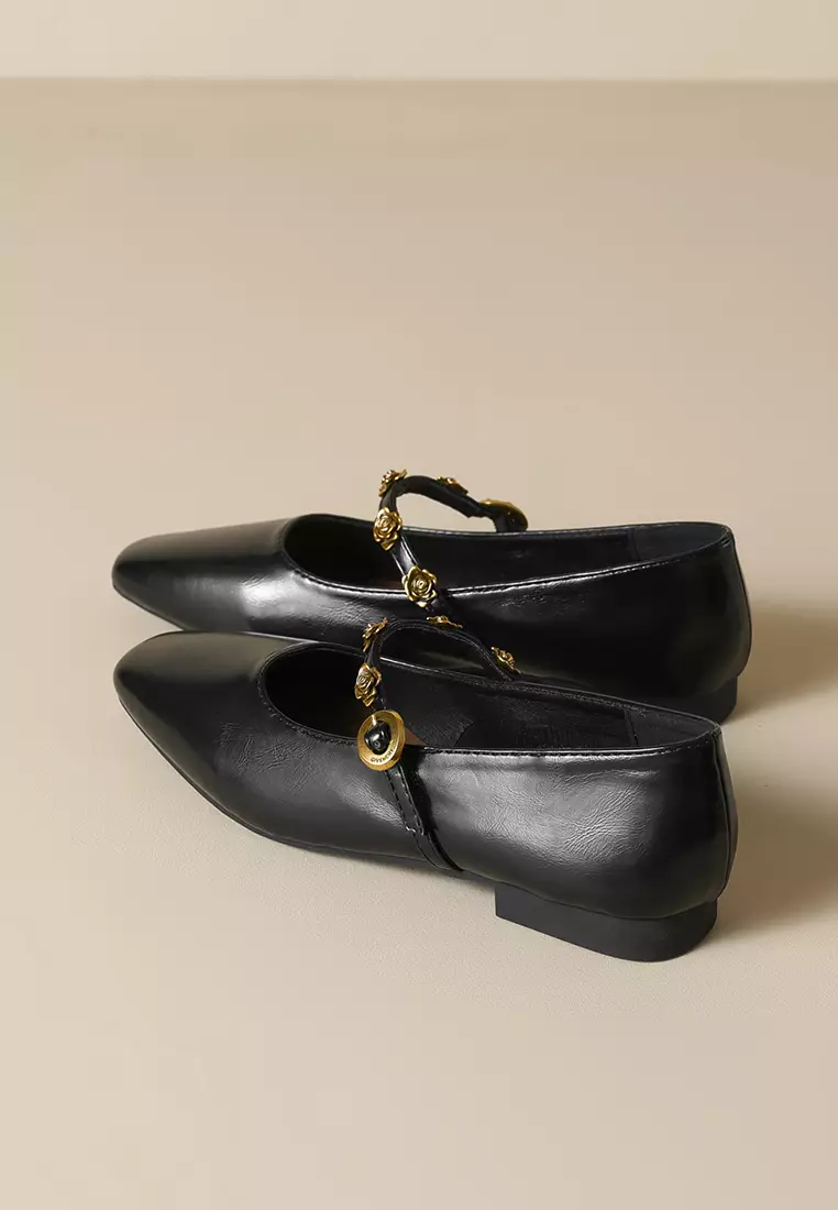 Metal Buckle Strap Mary Jane Shoes WW821-3