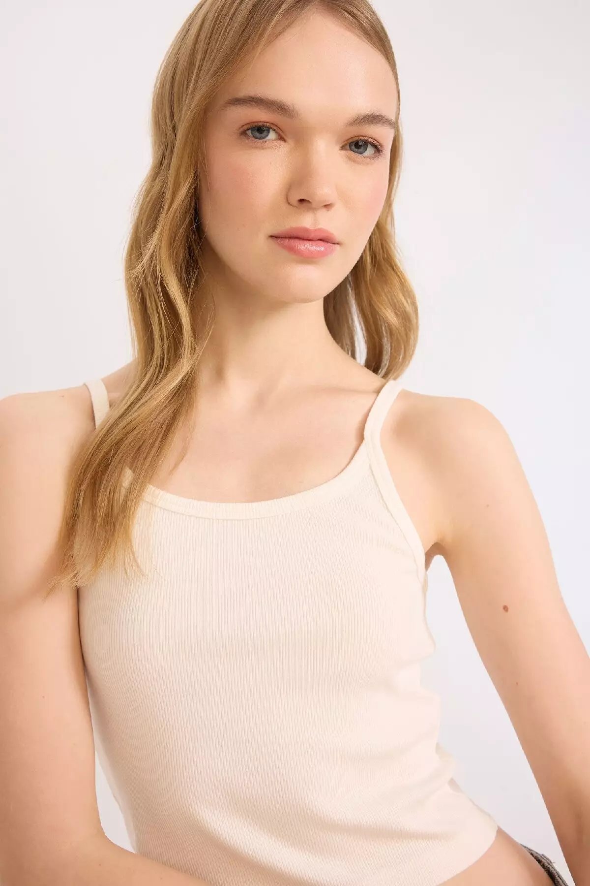 Cool Fitted Corded Camisole Strap Tank Top B0563Ax25Sm