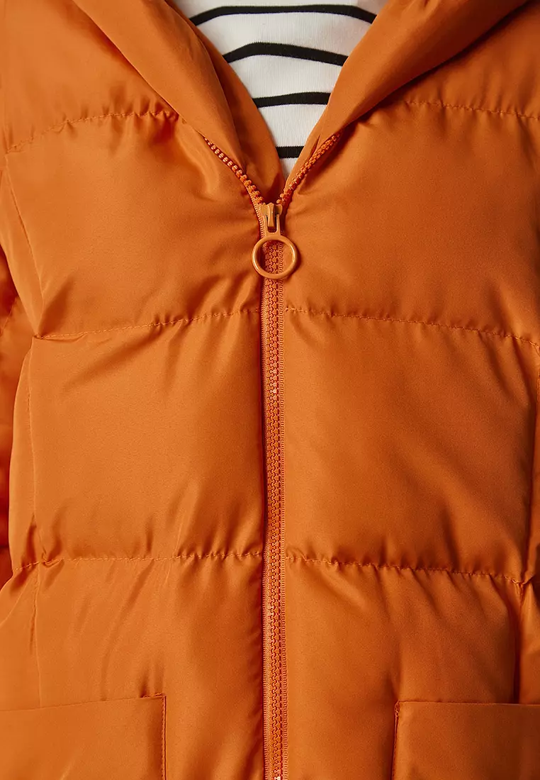 Hooded Long Inflatable Coat