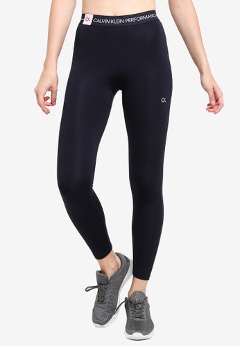 Buy Calvin Klein Linear Logo 7 8 Tights Calvin Klein Performance