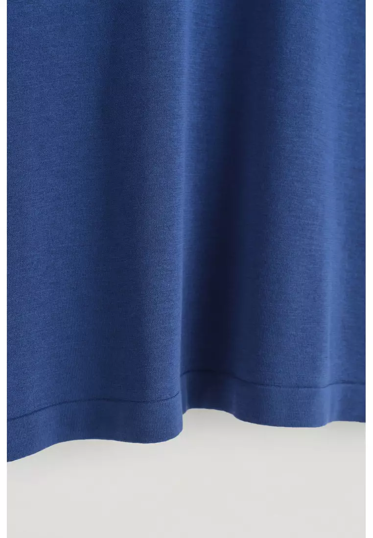 SLIM KNITTED SILK T-SHIRT