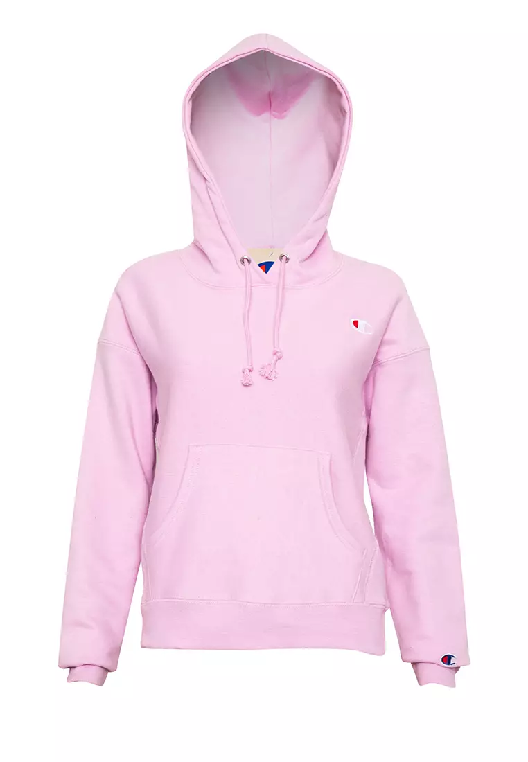 Champion reverse weave hot sale hoodie pink candy