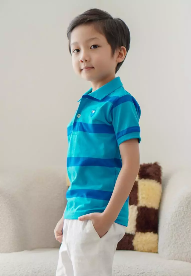 Matsuda baju kaos polo anak laki laki katun umur 2-12 Benno