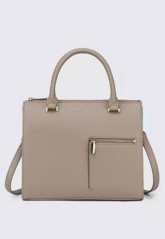 Ceci Double Top Handle Bag