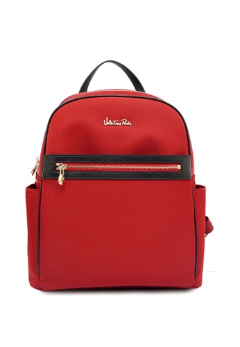 valentino rudy nylon leather trimmed backpack